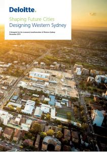 Deloitte designing western sydney report cover