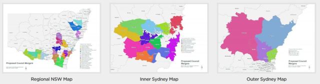 NSW Council Merger Maps