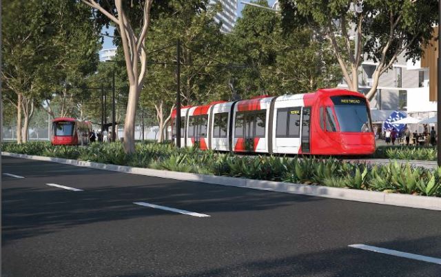Artist's impression Parramatta Light Rail (source: Parramatta Light Rail Industry Briefing documentation)