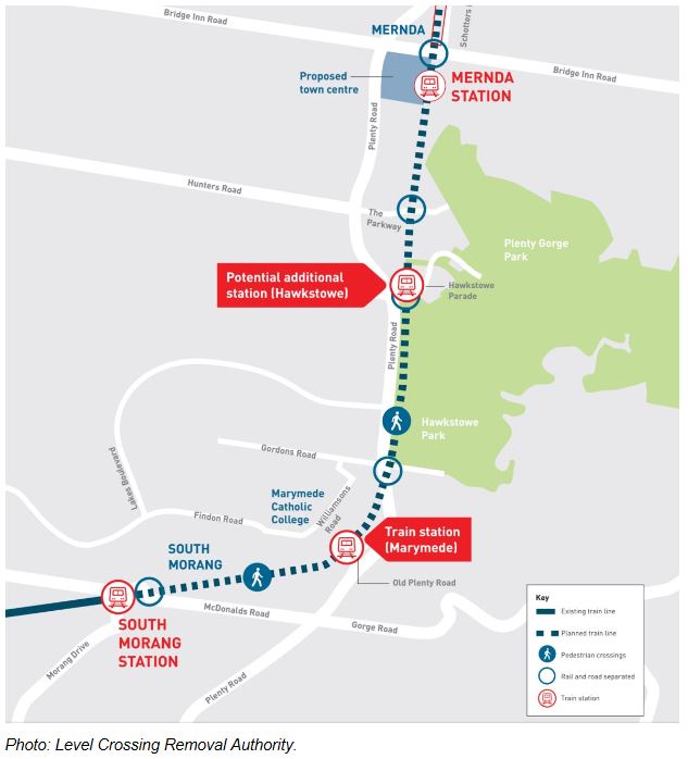 Mernda rail line extension
