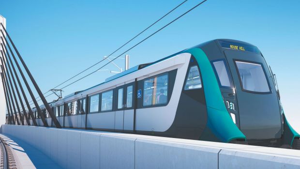 Artist impression of Sydney metro train. Source: NSW Government